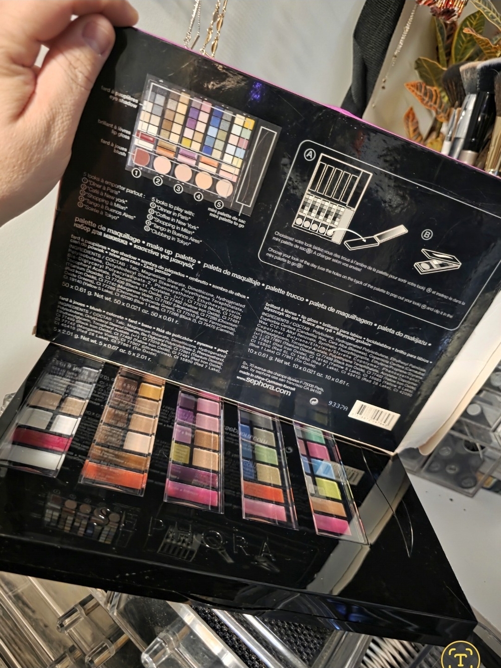 Sephora Compact Eyeshadow Collection — Pink, Purple, Blue, Gold, Green, Brown